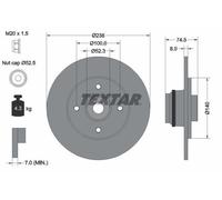 TEXTAR 92154003 Brake disc
