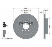 2X Textar 92196605 Coated Rear Brake Discs 300mm Vented Fits Bmw Z4