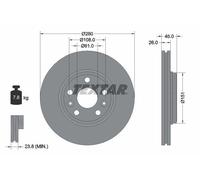 Textar 92257903 Brake Disc