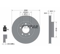 Textar 92269003 Brake Disc