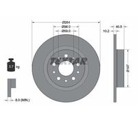 TEXTAR 92271703 Brake disc
