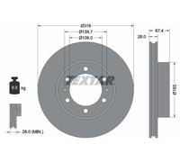 Textar 92274903 Brake Disc
