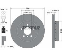 TEXTAR 92265825 Brake disc