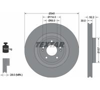 Textar 92315103 Brake Disc