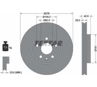 Textar 92198903 Brake Disc