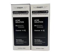 2x The Inkey List Acne Solution 5% BPO Cleanser 150ml Spot Treatment
