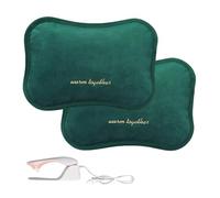 2X . Thermal Heat Bottle for Back, Lumbar, Belly, Hands. Portable Bed Warmer Bag with Temperature Control.