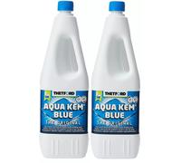 2x Thetford Aqua Kem Blue Caravan & Motorhome Toilet Chemical Fluid 2L