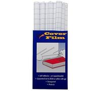 2X Tiger Quality Roll Clear Sticky Back Plastic Book Cover Film Adhesive Protector Fablon - Roll Size: 33cm x 1m