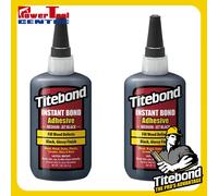 2x Titebond 8211 Instant Bond Adhesive Medium Jet Black 2 oz