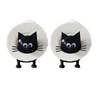 2X Toilet Paper Holder,Funny Cat Shape Towel Stand,Toilet Roll Holder,Kitten Toilet Paper Holder,Novelty Cat Tissue Holders In Cat Shape,Paper Dispenser Strong Storage For Housewarming,Bathroom Decor