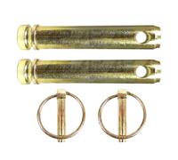 2X Top Link Pin with Lynch Pins 25mm x 90mm Cat 2 Replacement for Massey Case Ford Tractor
