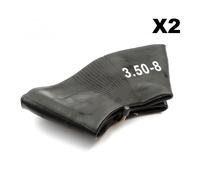2x Trailer 3.50-8 Inner Tube 8" 8 Inch Tyre Innertube 350-8 350x8 Bent Valve