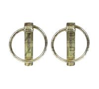 2x Trailer Linkage Lynch Linch Pins Clip 11mm x 45mm Replacement for Massey Ferguson Tractor
