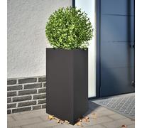 2x Triangular Galvanized Steel Raised Garden Planters Beds 75cm Outdoor