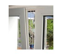 2x Trixie Tilting Window Safety Gate Side Panel White - 62 x 16 x 8 cm, With Screws