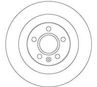 2x TRW DF6970 Brake Discs Rear for Volvo XC40 302 mm