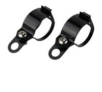 2X Turn Signal Holder Clamp 35-50mm Black Finish | Fits 35-50mm forks, sturdy aluminum alloy, black powder coat, ideal for spot lights and fog lamps