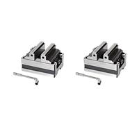 2X Turntable Fixture CNC Concentric Vise Self Centering CNC Pliers Machining Center Concentric Flat Pliers Clamp 6-60mm