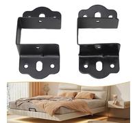 2X U Shaped Bed Connecting Brackets Metal Components Centre Support Fixings for Secure Bed Frame Installation (40mm )
