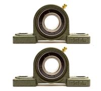 2x UCP205 NP25 Pillow Block Housed Bearing 25mm Bore Cast Iron Housing 2 Bolt