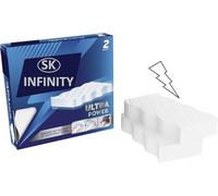 2 Flash Ultra Power Magic Eraser Sponge | Erases Impossible Stains UP to 100% Chemical Free Multi-Functional Sponge Long-Lasting Easy Cleaning for Comfort and Effortless Shine (Pack of 1 (2pc))