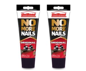 2x UniBond No More Nails Indoor Original Strong Instant Grab Adhesive Tube 234g