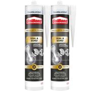 2x UniBond Seal & Bond Multi-Purpose Sealant Flexible Indoor Outdoor TRANSLUCENT