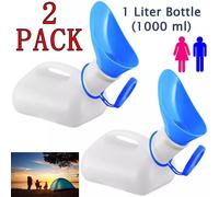 2X Unisex Urine Bottle Portable Toilet Camping Men Travel Pee