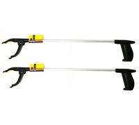 2x Universal Aluminium Gripping Aid With Magnet Gripper Garbage Pliers Arm