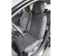 2x Universal Car Seat Cover Wool Black Seat Protector Seat Pad Cover