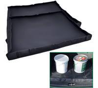 2x Universal Car Trunk Liner Mat Boot Tray Protection Cover Black 88x76 cm
