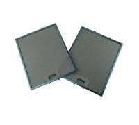 2x Universal Cooker Hood Metal Grease Filter 320mm x 260mm Compatible with Hotpoint, Lamona Silver Aluminium Vent Extractor Fan Replacement Spare Part