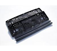 2x Universal License Plate Holder Short 460mm Black