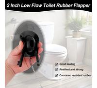2X Universal Toilet Flusher Replacement Kit Toilet Flush Flapper Repair Kit Include Toilet Fill Valve Flapper Handle