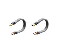 2X USB4 Data Cable 40Gbps USB C to Type C Short Cable PD 240W 8K 60Hz for 3/4 15 Pro Max SSD