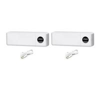 2X UVC Wall-Mounted Toothbrush Sterilizer and Holder Toothbrush Cleaner Toothbrush Holder with 4 Toothbrush Slots