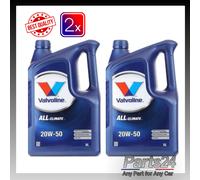 2x Valvoline All-Climate 20W-50 20W50 High Quality Engine Oil - 10L