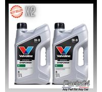 2x Valvoline SynPower FE 0W-30 0W30 Fully Synthetic Engine Oil - 5 Litres 5L