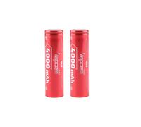 2x Vapcell N40 18650 4000mAh 3.7V Batteries 10A Flat + case