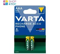 2x Varta AAA Rechargeable NiMH 800mAh Batteries for Cordless Phones