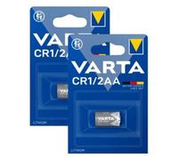 2x Varta CR1/2AA 3V Lithium Battery CR14250 6127 BR14250 BR1/2AA