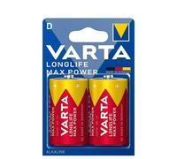 Varta Longlife Max Power 1.5V D Batteries, Pack Of 2