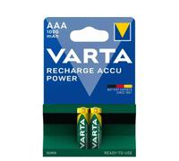 Varta Rechargeable Batteries Photo Accu NiMH 1.2 Volt 2 x AAA Pack