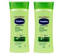 2x Vaseline Intensive Care Body Lotion Aloe Soothe 400ml