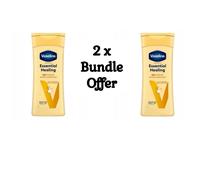 2x Vaseline Intensive Care Body Lotion Essential Healing Cream 400 ml Bottles