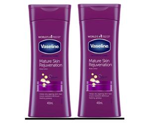 2x Vaseline Intensive Care Mature Skin Rejuvenation Body Lotion 400 ml