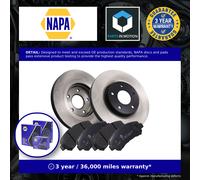 2x Vented Brake Discs and Pads fits NISSAN X-TRAIL T31 2.0 Front 07 to 13 296mm