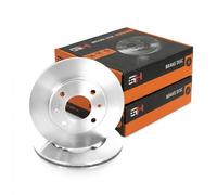 2x Ventilated Brake Discs Front for PEUGEOT 206 1.4-1.9 1998-, 306 1994-2002