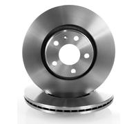 2x Ventilated Brake Discs Front Right and Left for Audi A6 2004- 313.8mm